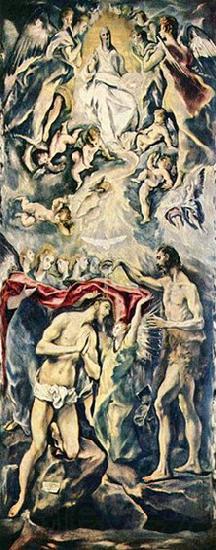 El Greco Taufe Christi Spain oil painting art